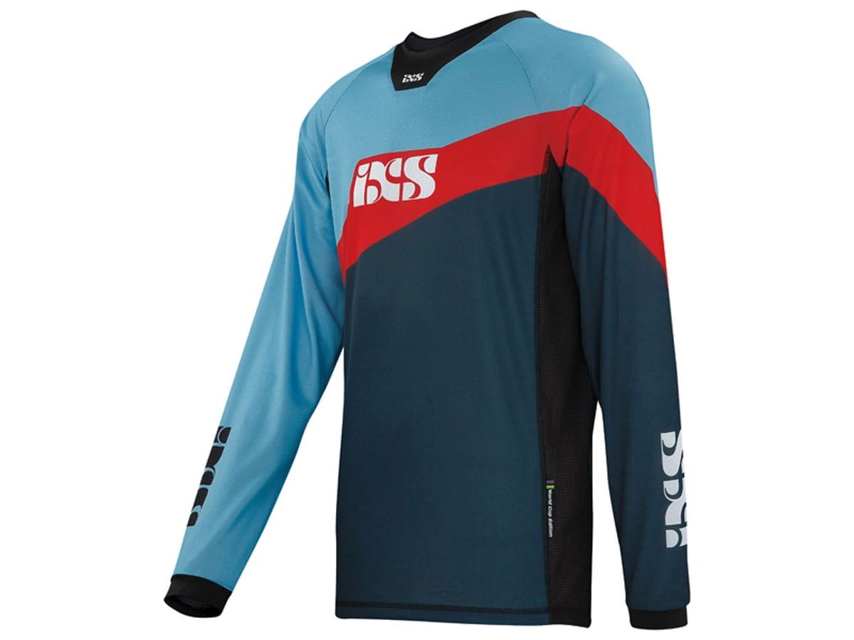 IXS Race 7.1 DH Jersey - Worldcup Editie - Blauw/Rood