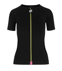 Assos Dames Lente Herfst SS Skin Layer Korte Mouw Zwart