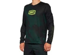 100% Airmatic LE Lange Mouw Jersey - Zwart Camo