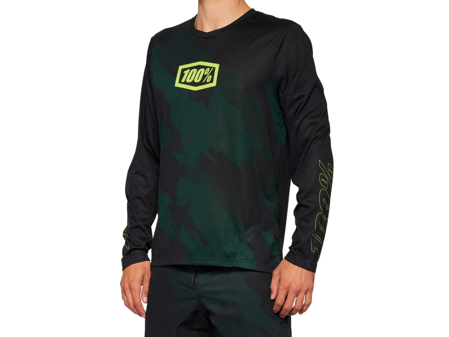 100% Airmatic LE Lange Mouw Jersey - Zwart Camo