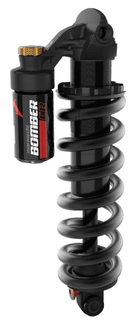 Marzocchi Bomber CR Performance Trunnion Steel Muffler 205x60 Mm - Zwart