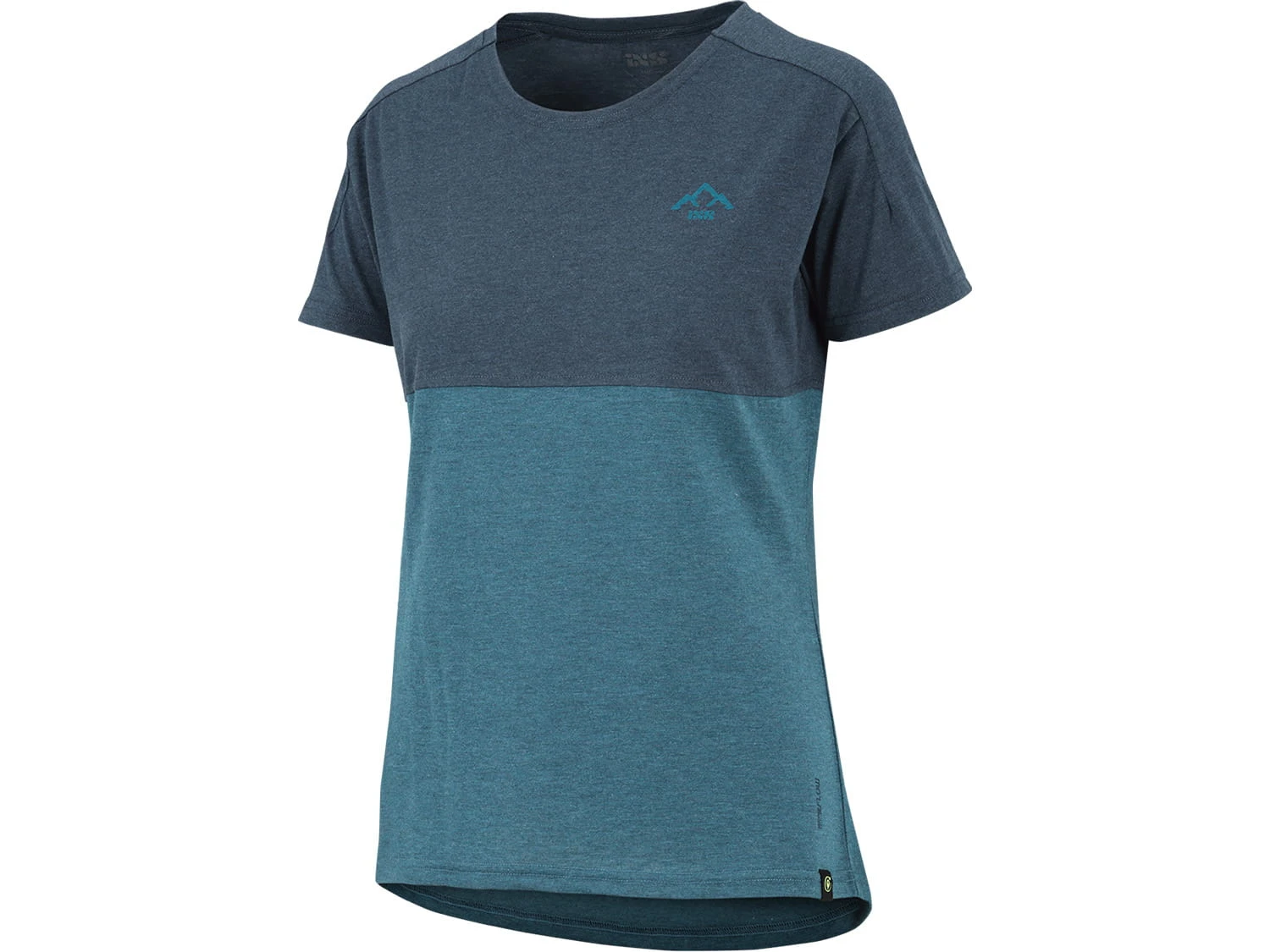 IXS Flow Women's Mountain Tech Tee Korte Mouw - Storm / Navy