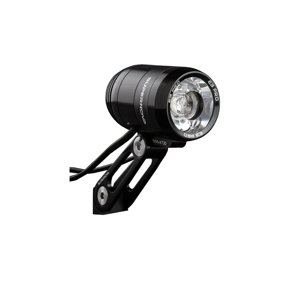 Supernova Dynamo Koplamp E3 PRO 2 - Zwart Gepolijst