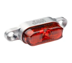 LED-achterlicht Voor Montage Op Bagagedrager-zilver