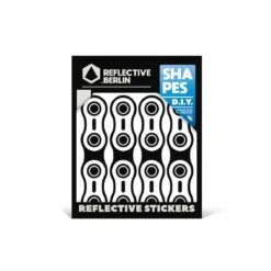 Reflecterende SHAPES - Kettingschakels - Zwart