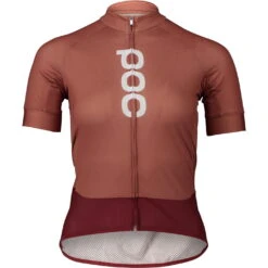 POC Dames Essential Road Logo Jersey - Himalayazout/Garnet Rood