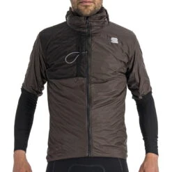 Sportful Supergiara Puffy Korte Mouw - Cacao