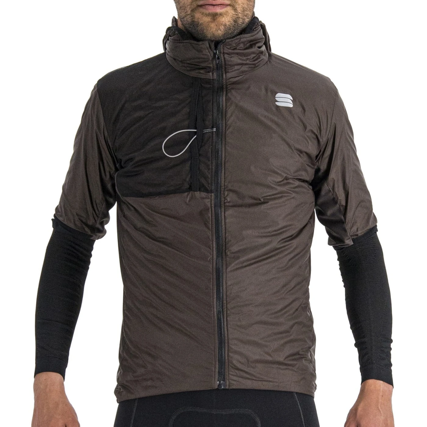 Sportful Supergiara Puffy Korte Mouw - Cacao